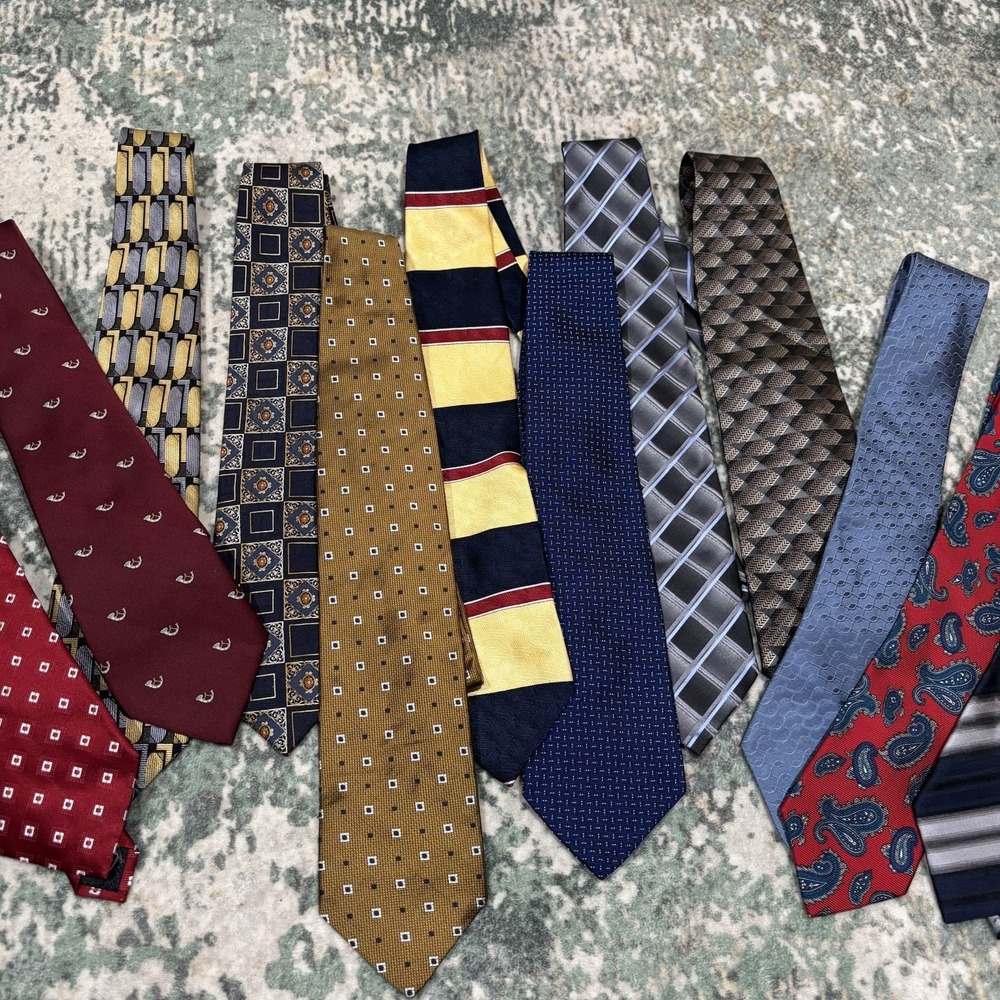 Lot Of 12 Designer Neckties EUC - Picture 5 of 5